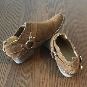 Ecote brand Suede cowboy booties